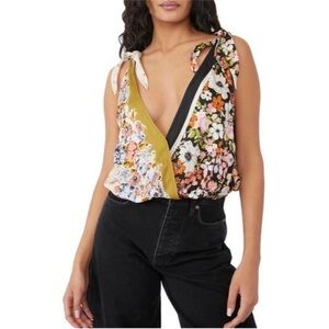 Free People Tied To You tank in Vintage Combo